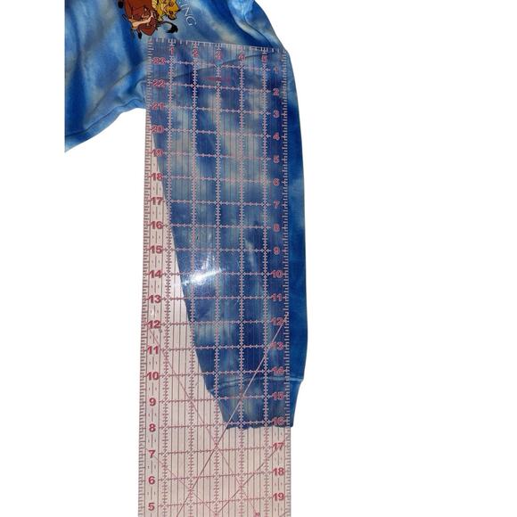 Disney Lion King Run Wild Hoodie Kids 7/8 Blue Tie Dye Simba Timon Pumbaa Retro - Picture 10 of 10
